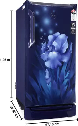 Godrej 185 L Direct Cool Single Door 4 Star Refrigerator (Aqua Blue, RD UNO 1854 PTI AQ BL) Godrej 185 L Direct Cool Single Door 4 Star Refrigerator (Aqua Blue, RD UNO 1854 PTI AQ BL)
